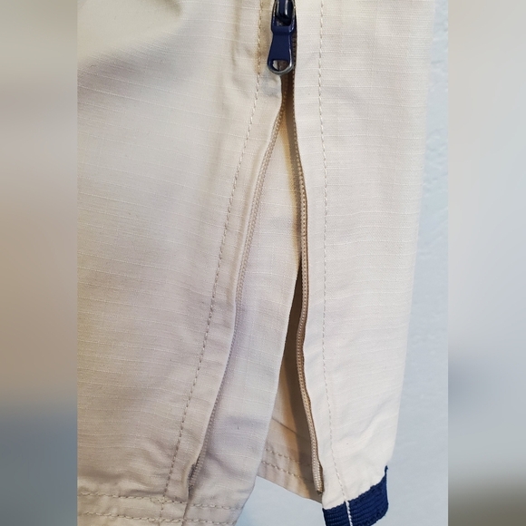 💚5/$25 Express Cream Chino Fit Crop Cotton Casual Pants With Pockets Size 7/8 - Picture 5 of 8